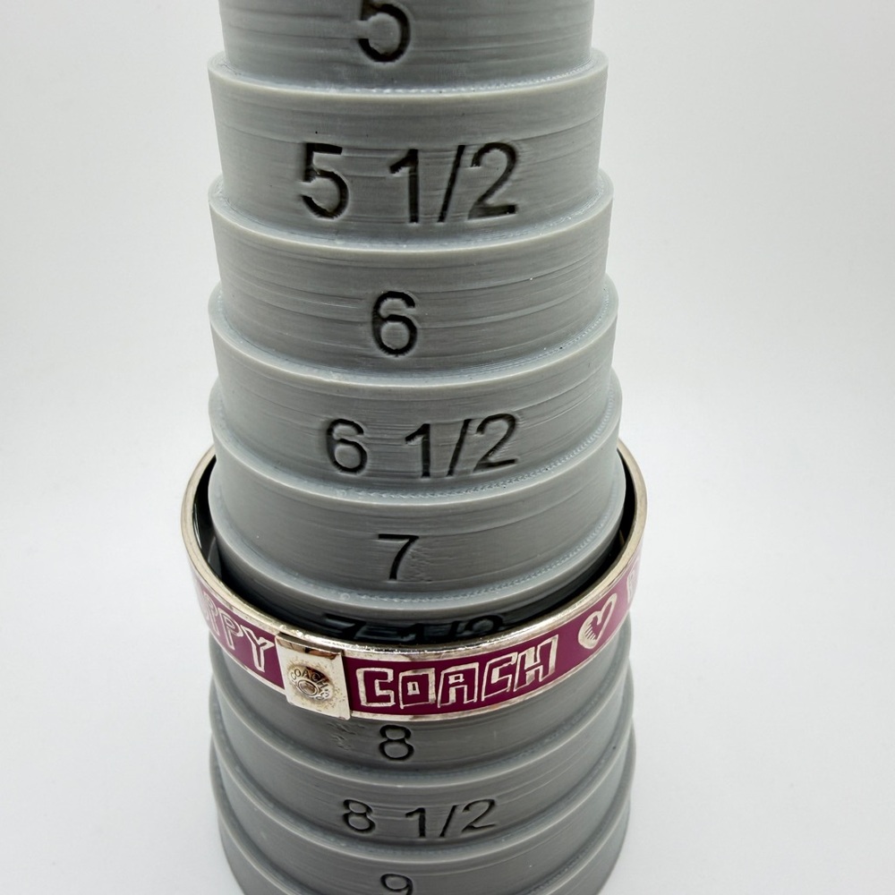 COACH "Poppy" Pink enamel and silver tone‎ 8" bangle bracelet! - Picture 6 of 10